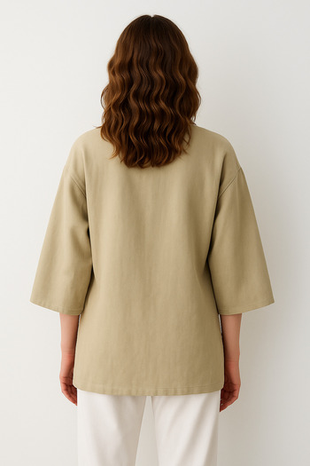 My Blog Mint Inner Belted Poor Sleeve Kimono - 5383