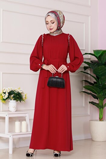 Sevitli Rose Dress - Red, Shoulder Mount Fast Loading Design