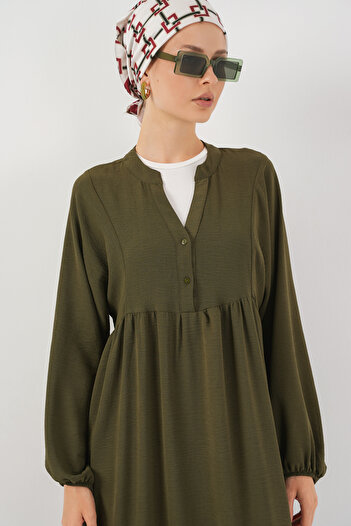 Bigdart Women's Long Hijab Dress 2525 - Khaki