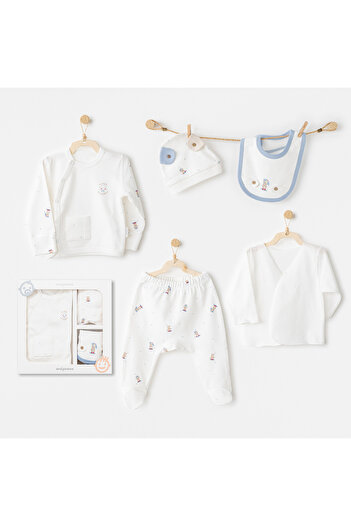 andywawa Baby Hospital Exit 5 Pcs Newborn Set Rainbow