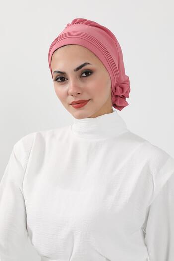 Aisha's Design Έτοιμο τουρμπάνι από ύφασμα Aerobin, HT-31A, Σκούρο ροζ