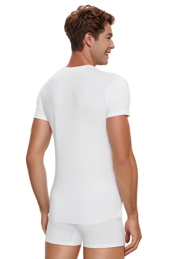 U.S. Polo Assn. Men's 100% Cotton 2-Piece Box White Round Neck T-Shirt