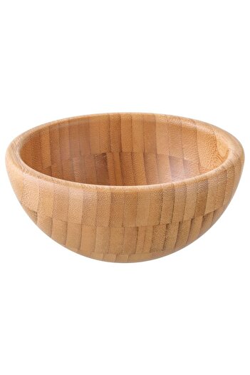 IKEA Blanda Matt Wooden Serving Bowl - Bamboo - 12 Cm Diameter