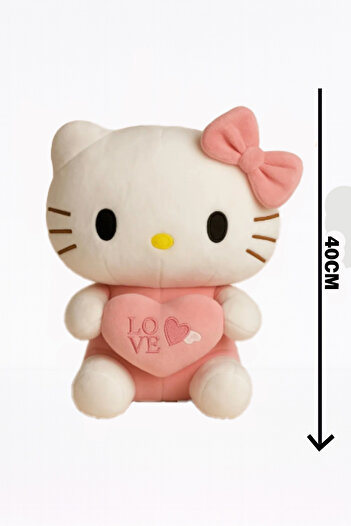 KENT Hello Kitty Peluş Oyuncak 35 cm – Sevimli, Yumuşak & Çocuk Hediyesi
