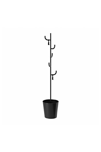 IKEA Hanger with Foot, Black, 173X33 cm Diameter: 33 cm Height: 173 cm