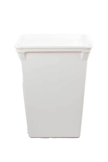 QUTU Trashbin Beyaz 40 L Plastik Çöp Kovası
