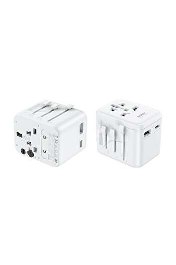Generic Universal Travel Charger Conversion Adapter White