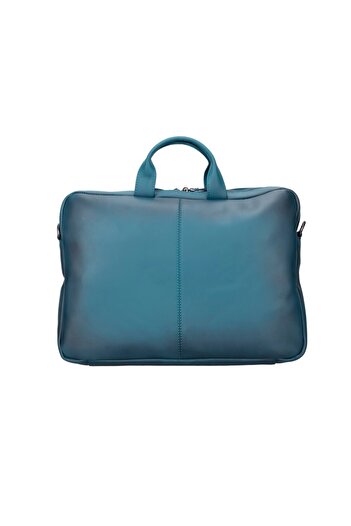 PLM Apollo 15-16 Inch Leather Laptop Bag Brn4Ef Blue Compatible