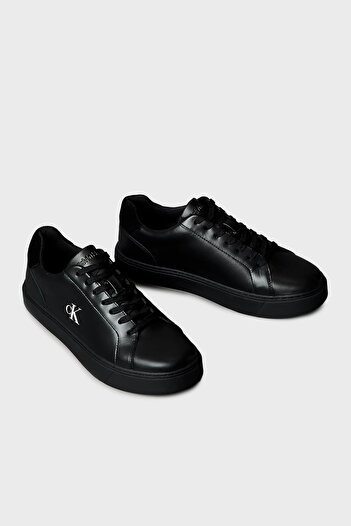 Calvin Klein Deri Logolu Sneaker Ayakkabı YM0YM014350GJ Erkek AYAKKABI YM0YM01435 0GJ