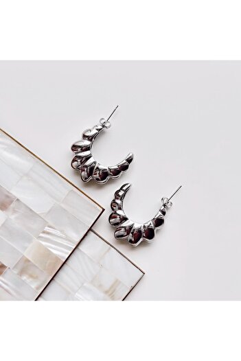 Vesce Atelier Goccioline Gray Steel Earrings