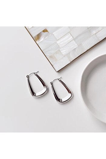 Vesce Atelier Spandrel Gray Steel Earrings