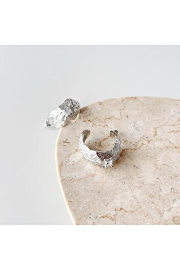 Vesce Atelier One Gray Steel Earrings