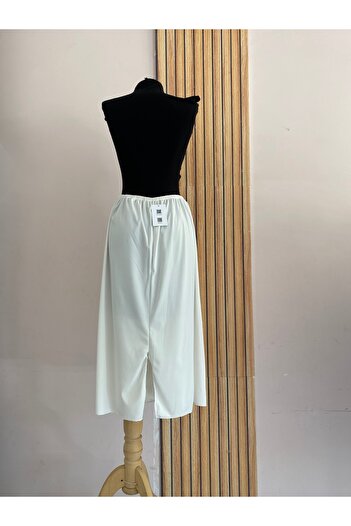 DUTTDİKİM Women's White Thick Jersey Undershirt Skirt Lining - 80 cm