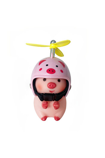 Choice1 pig Car Styling Ornaments Car Little Yellow Duck Panda Pig Animal Toy Deaor Helmet Wind Broken Small