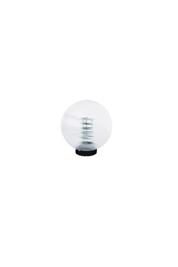 Spot GLOB 30CM TRANSPARENT STRIAT+REFLECTOR CU SUPORT