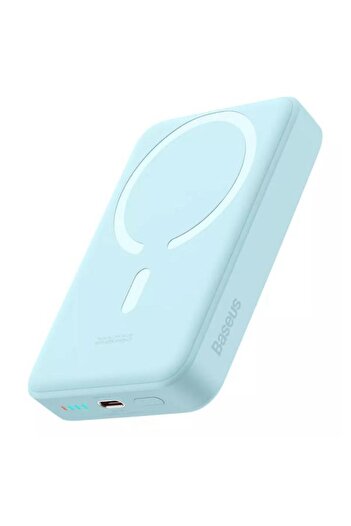 Baseus Acumulator extern magnetic mini, 10000 mAh, 30W, încărcare rapidă wireless (albastru)