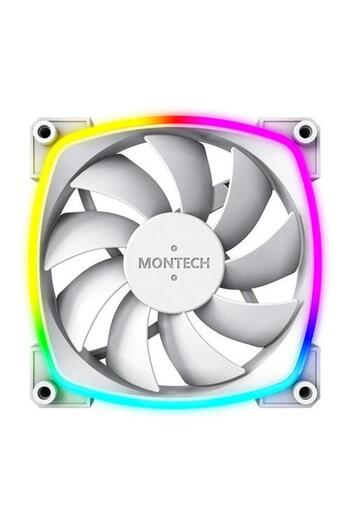 MONTECH Ventilator AX120, PWM, ARGB, 120 mm, Alb