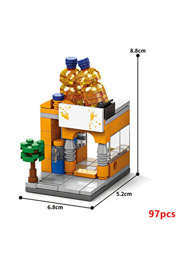Choice1 no Box 97pcs NEW DIY Makeup Convenience Store Flower Shop Hair Salon Piano Game Hall Fruit Bookstore