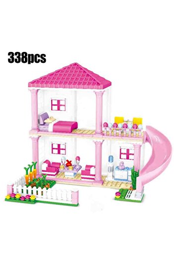Choice1 No original box ZKZC 1018pcs City 1 Change 3 Summer Double-storey Villa House Building Blocks Friend