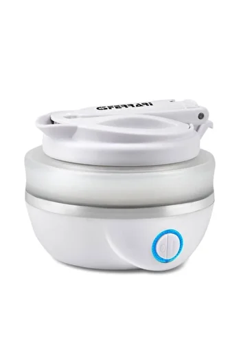 G3ferrari Foldable Electric Kettle for Travel 0.8L 820W Dual Voltage 110/220V White