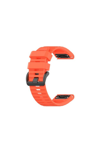 eR D L Universal silicone watch strap, width 26mm, coral red, eR D L