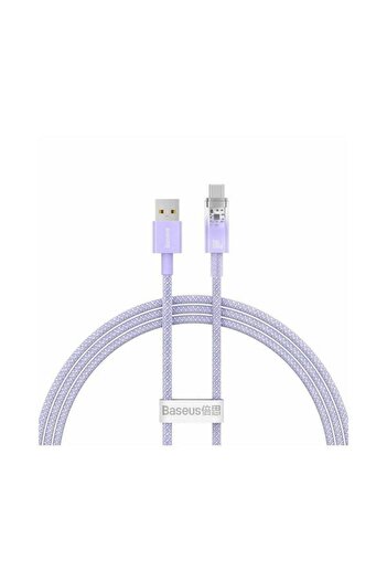 Baseus Cablu Explorer, USB la USB-C, 100W, 6A, Quick Charge, 1m, Violet