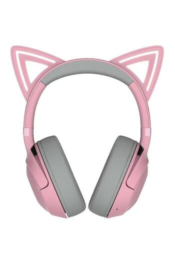 RAZER Kraken Kitty V2 Bluetooth 5.2 Quartz Edition, Microphone (Pink)