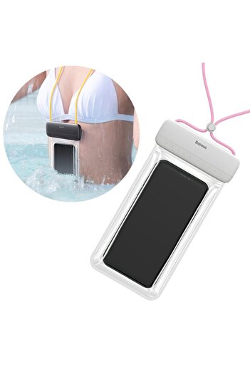 Baseus Carcasă universală impermeabilă pentru telefon, ACFSD-D24, IPX8 adâncime 30m, roz