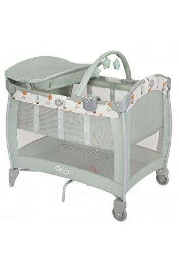 Graco Patut Contour Electra Up Away, 106 x 72.5 x 90.5 cm, greutate maxima suportata 15kg (Verde)