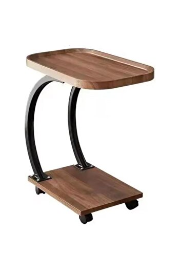 Tradeo Removable square side table for sofa, balcony, or corner. Simple, space-saving coffee table design.