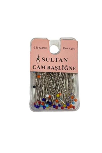 Sultan Glass Head Bulk Needle 200 Pcs