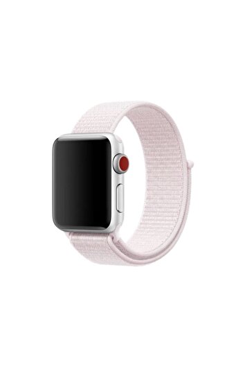 Bibilel Strap for Apple Watch, 38-40mm, Textile, Pale Pink