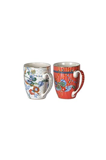 Lucky Art Luckyart Chantelle Bone 2-Piece Mug Set