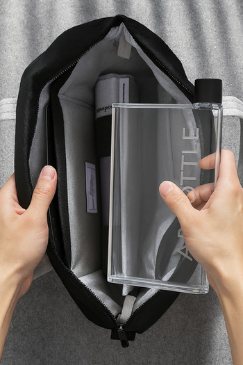 Pazar Kapısı A5 Transparent Flat Flask Water Bottle Slim Water Bottle