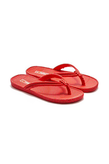 Twigy Women's Red Beach Slippers