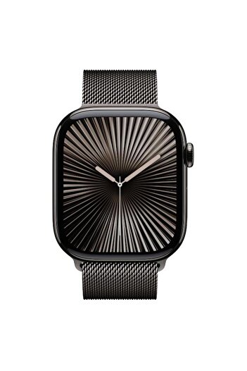 Apple Smartwatch Watch 10 GPS Cellular, Slate Titanium 46mm, LTPO OLED, 64GB, Milanese Loop - S/M