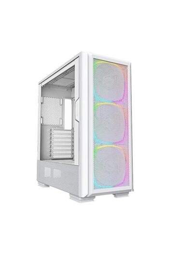 MONTECH Carcasa SKY TWO GX CAMTSKYTGXWH, Middle Tower, Tempered Glass, 3 ventilatoare incluse (Alb)