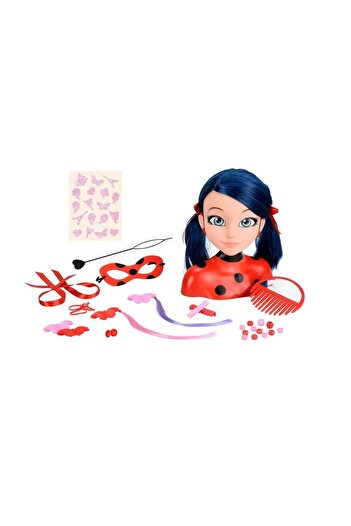 Playmates Miraculous Lady Bug hairdressing head with accessories