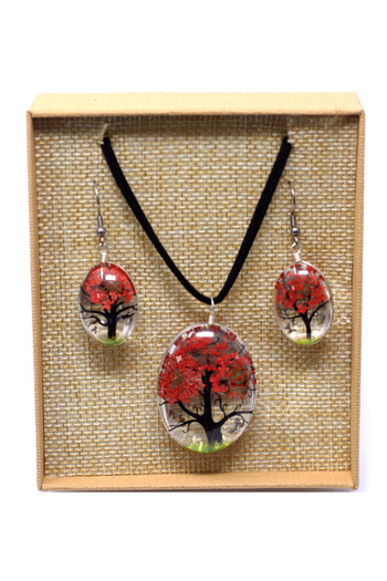 OEM Pressed Flowers - Tree of Life Set - Coral