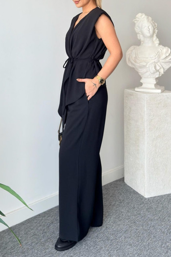 Suziş Asymmetric Cut Vest and Pants Set Cr144002