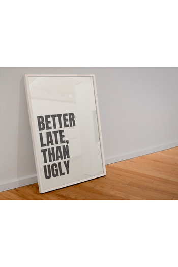 Funzee Fashion Themed Poster for Bedroom & Dressing Room - Humorous & Inspirational Wall Decor- Frameless