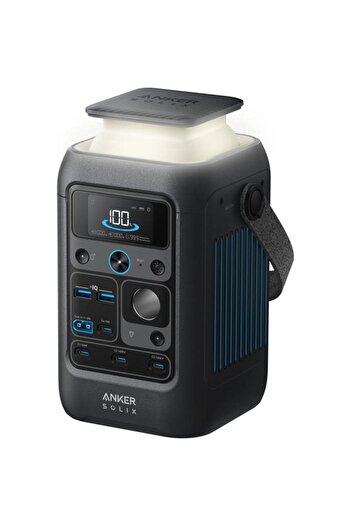 Anker Portable Charging Station Solix C300X DC, 288Wh, 300W, 2x USB-A, 4x USB-C, Car Port, Gray