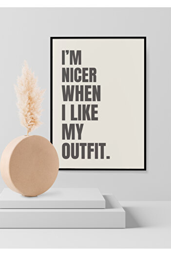 Funzee Fashion Themed Poster for Bedroom & Dressing Room - Humorous & Inspirational Wall Decor- Frameless