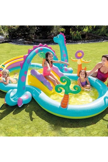 Intex Inflatable Dinos Play Center – 302x229x112cm Water Fun Zone for Kids