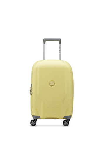 Delsey Clavel 55cm 4 Double-Wheeled Luggage Trolley (Recycled Material) - Pale Yellow