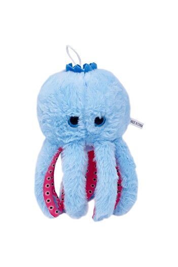 Flippy Jucărie de pluș italiană Brainrot, Flippy, model Blueberrini Octopussini, albastru/roz