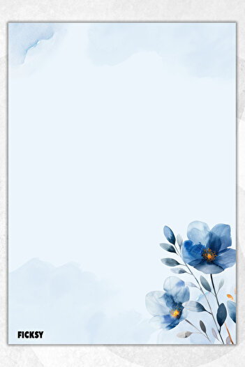 Ficksy Flower Note Paper - A5 Size - 50 Sheets - Notepad - Memopad - Memo Pad - to Do List - Notebook