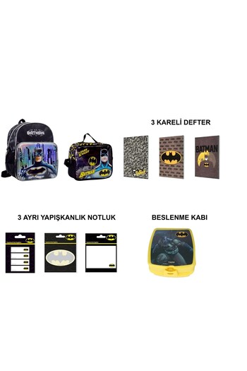 Batman Kindergarten Bag 9-Piece Set
