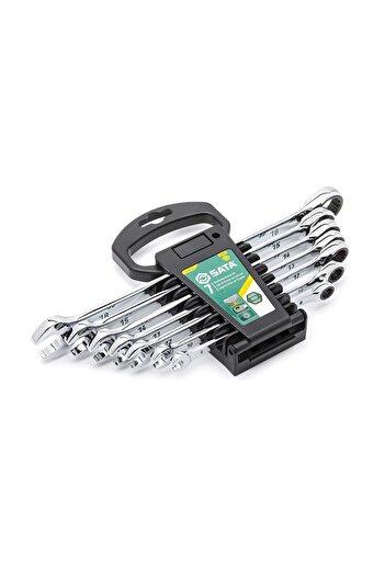 SATA ratchet combination wrench set, 8-18mm, 7 pieces