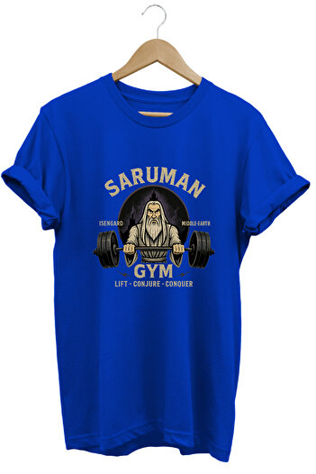 remonz SARUMAN Gym LOTR Regular Fit 100% βαμβακερό μπλουζάκι με μαλακή υφή